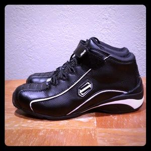 Black Motorcycle Riding Shoes